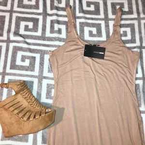 Nude Midi Dress